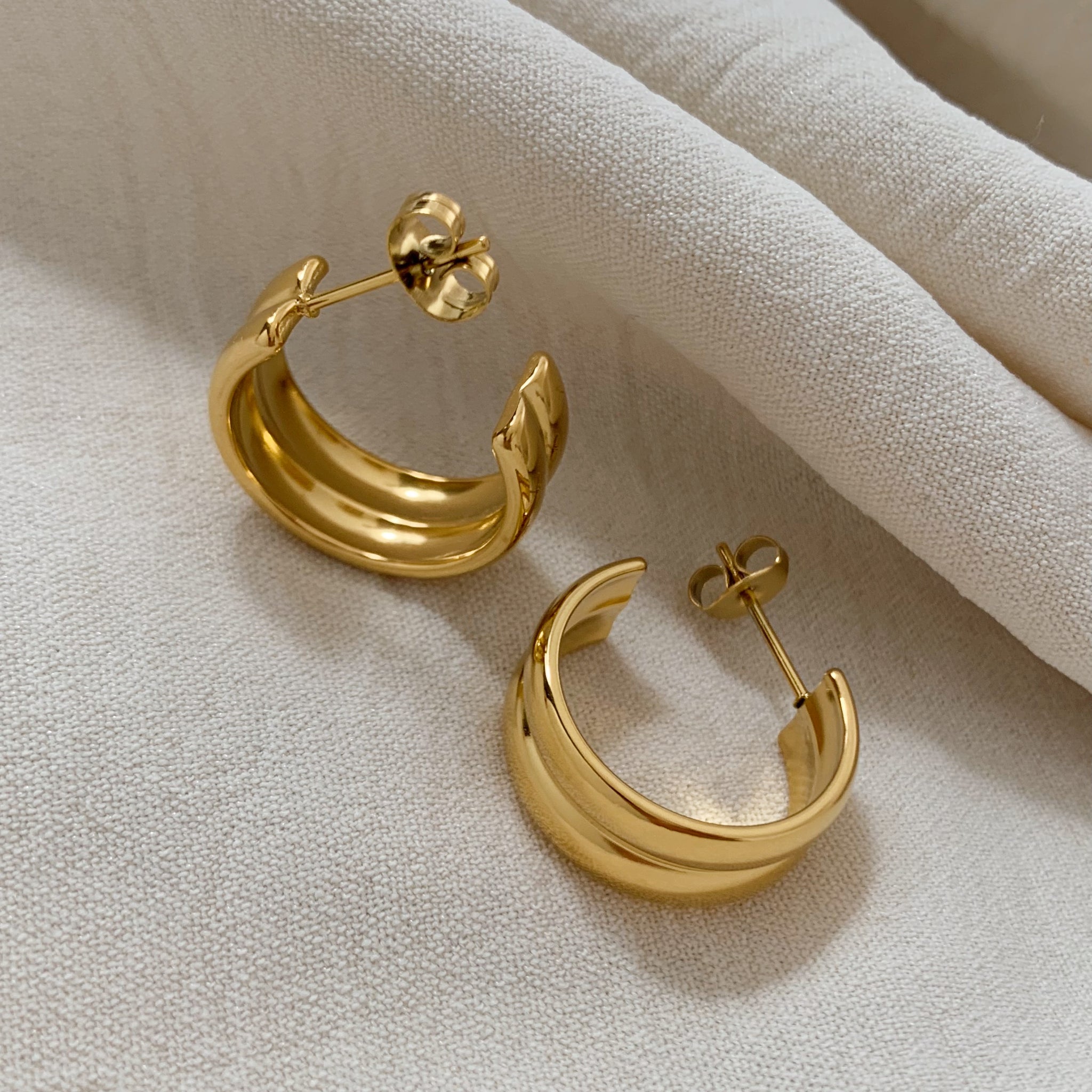 Double ピアス - 18k Gold Filled #Ef034 – THE LOBBY